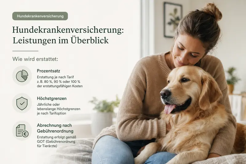 Hund beim Tierarzt – Symbolbild für Leistungen der Hundekrankenversicherung