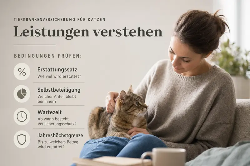 Katze beim Tierarzt – Symbolbild für Leistungen der Tierkrankenversicherung
