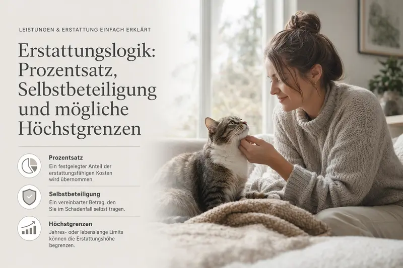 Katze beim Tierarzt – Symbolbild für Leistungen und Erstattung in der Tierkrankenversicherung