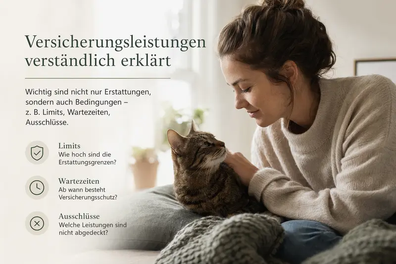 Katze beim Tierarzt – Orientierung zu Leistungen der Tierkrankenversicherung