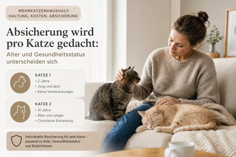 Mehrere Katzen in einem Haushalt – Orientierung zu Kosten und Absicherung