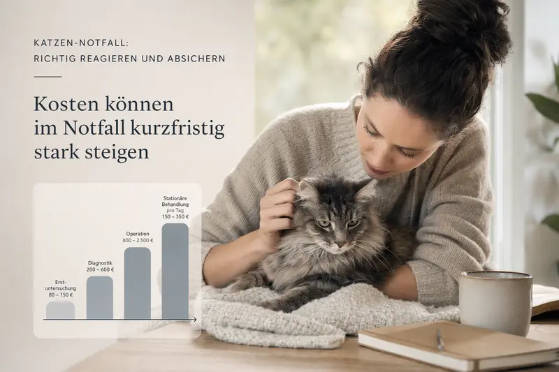 Katze in ruhiger Umgebung, Symbolbild für Notfall-Orientierung und Absicherung
