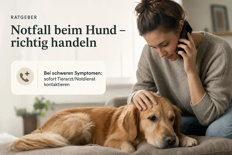 Hund in einer akuten Situation – Fokus auf schnelle Orientierung und Tierarztkontakt