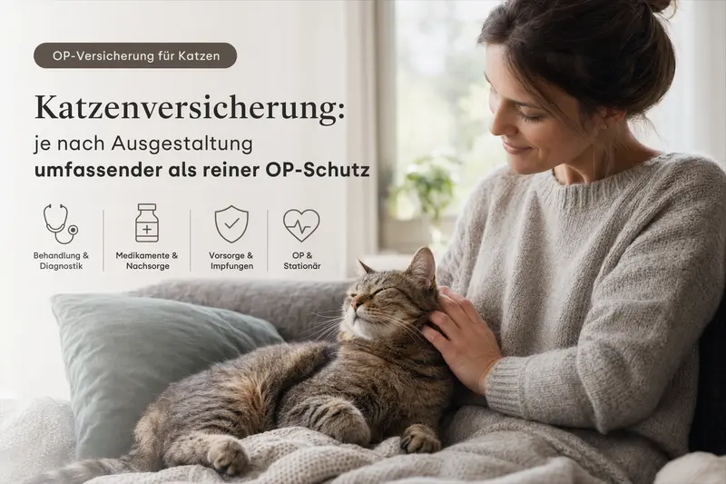 Katze beim Tierarzt – Symbolbild für OP-Kostenschutz