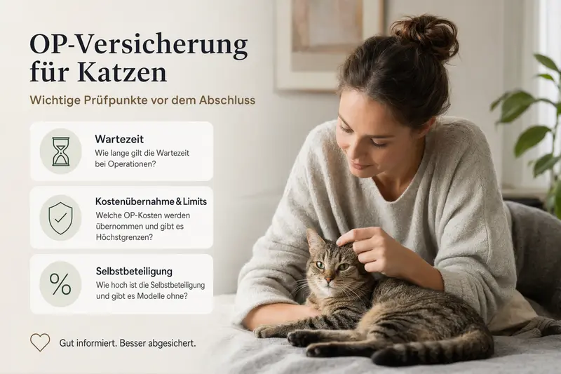 Katze beim Tierarzt – Symbolbild für OP-Kostenabsicherung