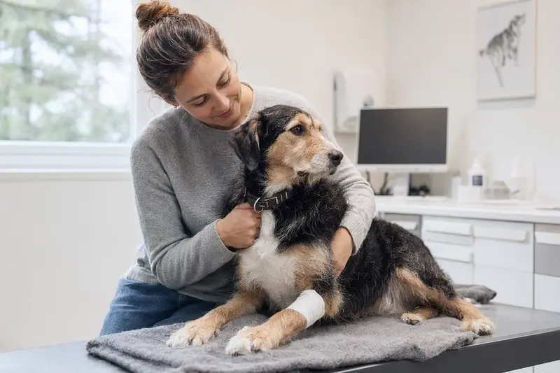 Hund und Katze beim Tierarzt – Entscheidung zur OP-Versicherung