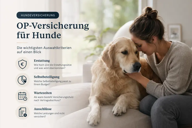 Hund beim Tierarzt – Symbolbild für OP-Kostenabsicherung