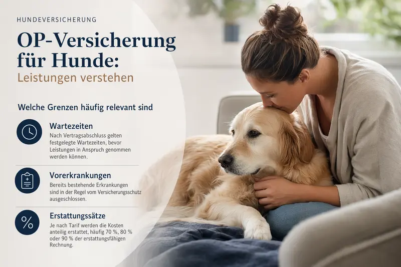 Hund beim Tierarzt – Symbolbild für OP-Kostenschutz