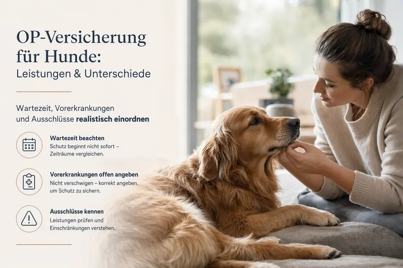 Hund beim Tierarzt – Symbolbild für OP-Kostenabsicherung