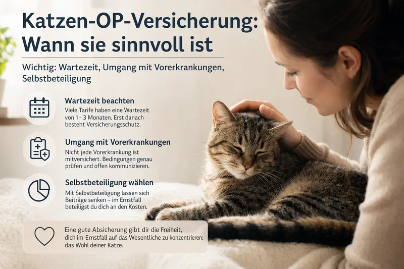 Katzen-OP-Versicherung: Wann sie sinnvoll ist