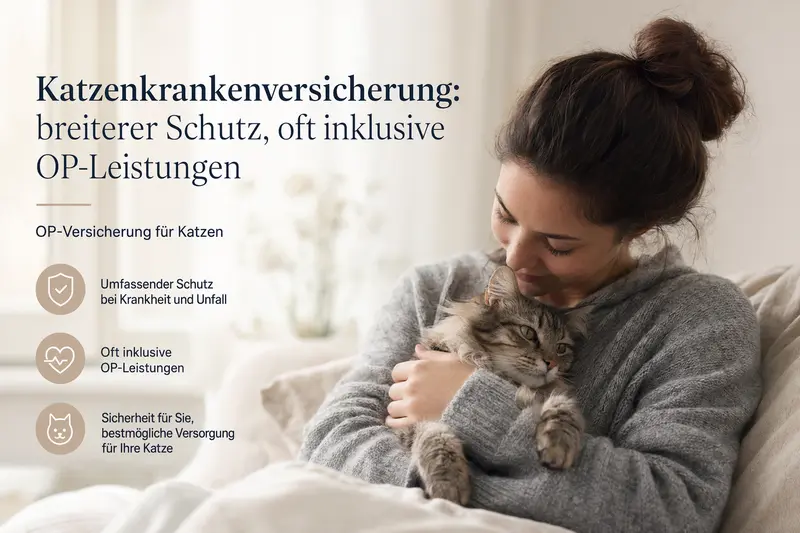 Katze beim Tierarzt – Entscheidung zwischen OP-Versicherung und Krankenversicherung