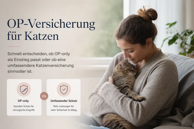 Katze beim Tierarzt – Orientierung zur OP-Versicherung
