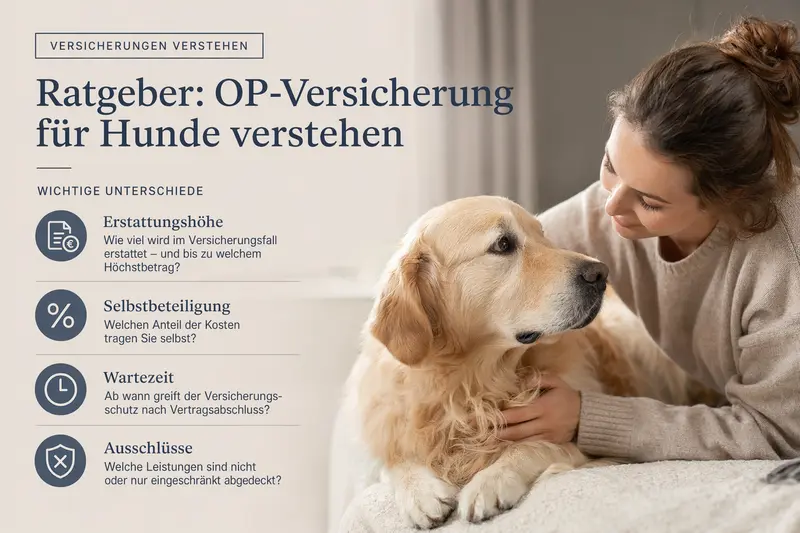 Hund beim Tierarzt: Symbolbild für OP-Kostenabsicherung