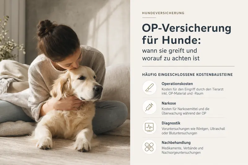 Hund in tierärztlicher Behandlung – Symbolbild für OP-Kostenschutz