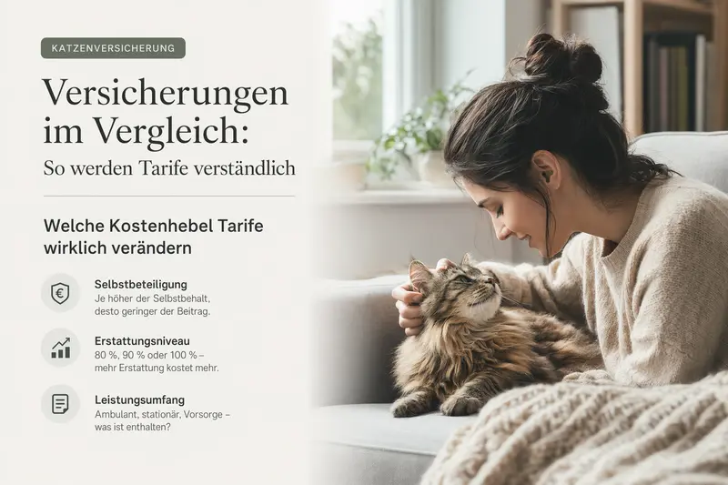 Katze liegt entspannt zu Hause – Symbol für abgesicherte Tiergesundheit