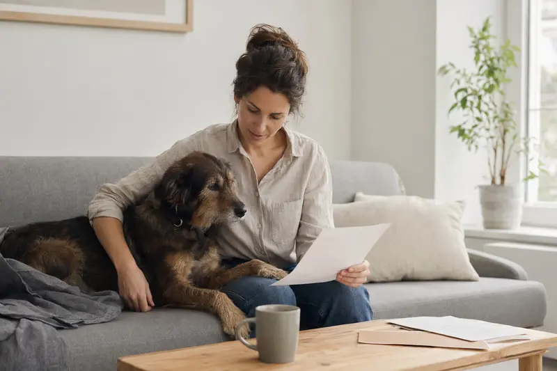 Hund in Tierarztpraxis – Symbolbild für Tierarztkosten und Absicherung