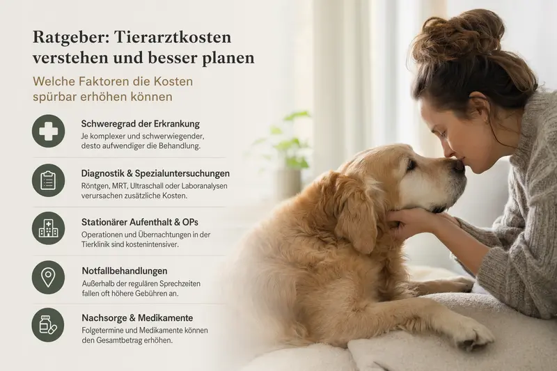 Hund in Tierarztpraxis – Symbolbild für Tierarztkosten und Absicherung