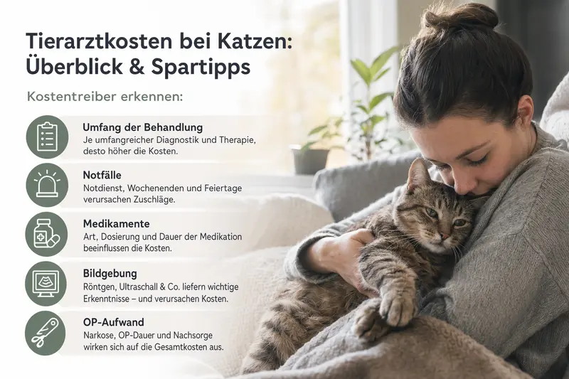 Katze beim Tierarzt – Kosten und Behandlung planbar machen