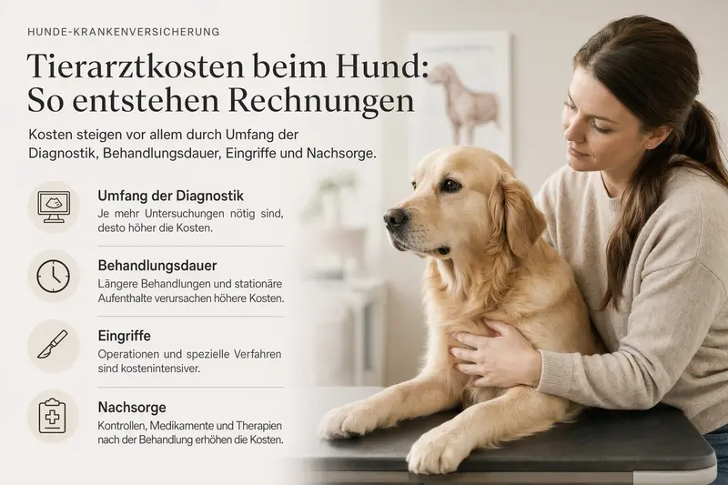 Hund in einer Tierarztpraxis – Symbolbild für Tierarztkosten und Absicherung