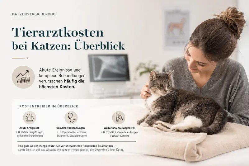 Katze beim Tierarzt in der Untersuchung