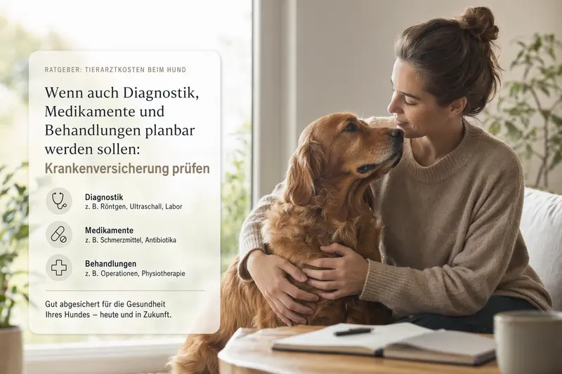 Hund beim Tierarzt zur Untersuchung