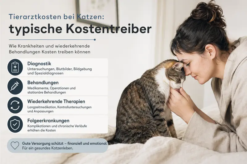 Katze beim Tierarzt – Symbolbild für Tierarztkosten und Absicherung