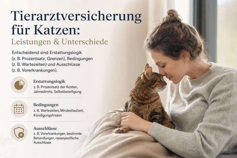 Tierarztversicherung für Katzen: Leistungen & Unterschiede