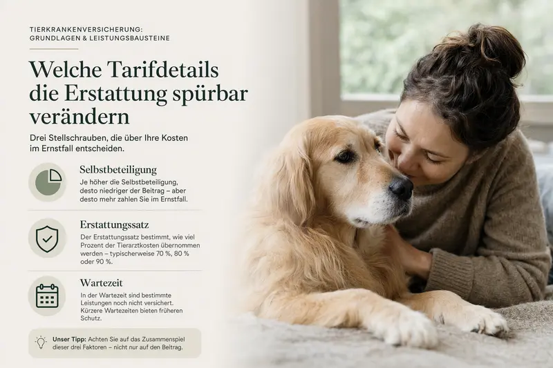 Hund beim Tierarzt – Symbolbild für Tierkrankenversicherung und Leistungsbausteine