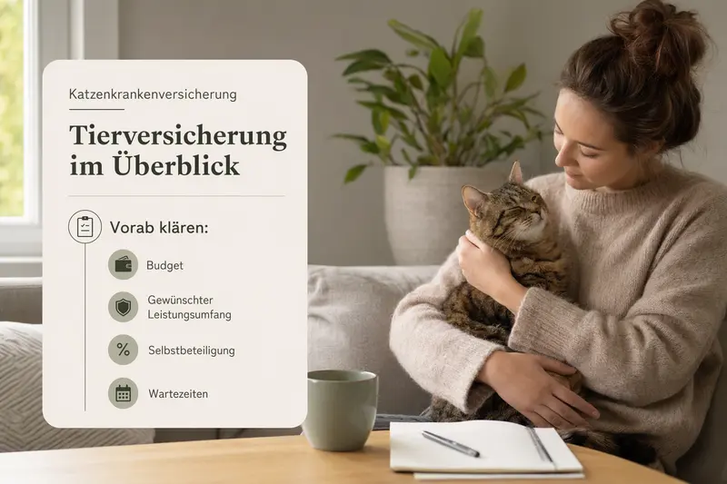 Katze beim Tierarzt – Symbolbild für Krankenversicherung und Kostenabsicherung