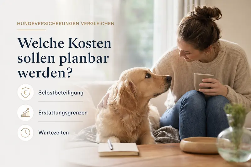 Hund liegt entspannt, Symbolbild für finanzielle Absicherung durch Hundeversicherung