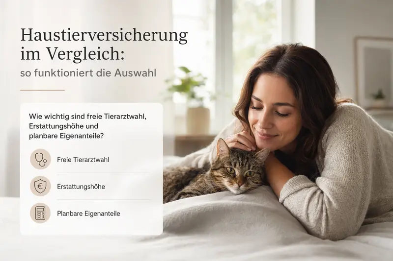 Katze beim Tierarzt – Symbolbild für Versicherungsvergleich und Absicherung