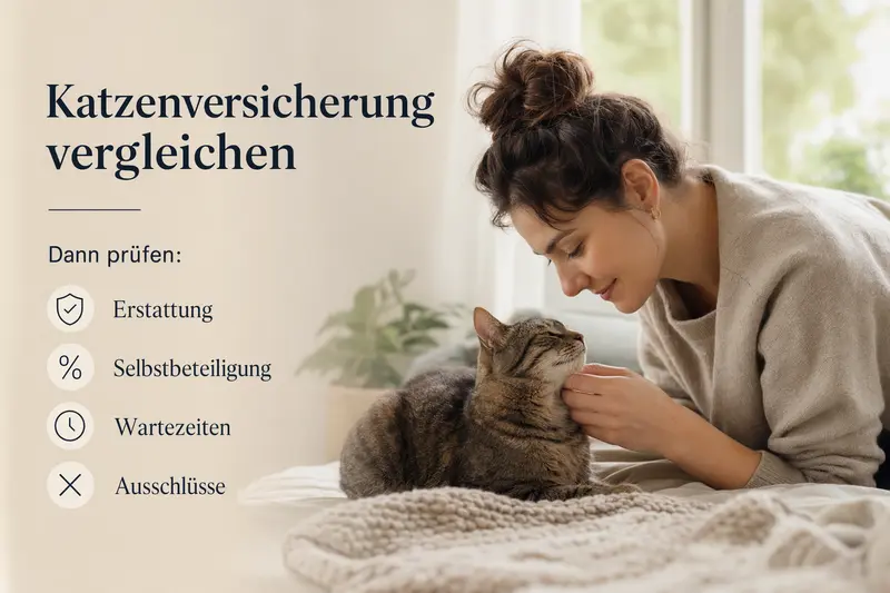 Katze auf dem Sofa – Orientierung zur Katzenversicherung im Vergleich