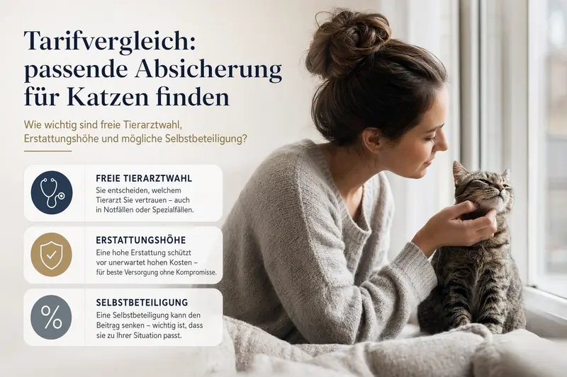 Katze beim Tierarzt – Orientierung zum Tarifvergleich für Tierarzt- und Vorsorgeleistungen