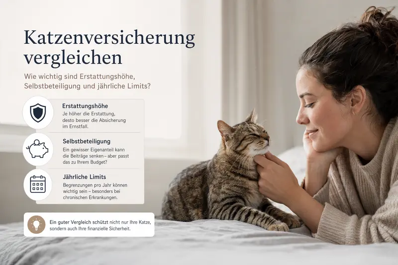 Katze entspannt zu Hause – Symbol für passende Absicherung nach Vergleich