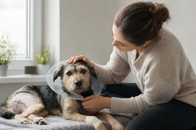 Hund beim Tierarzt – Entscheidung zwischen OP-Versicherung und Krankenversicherung