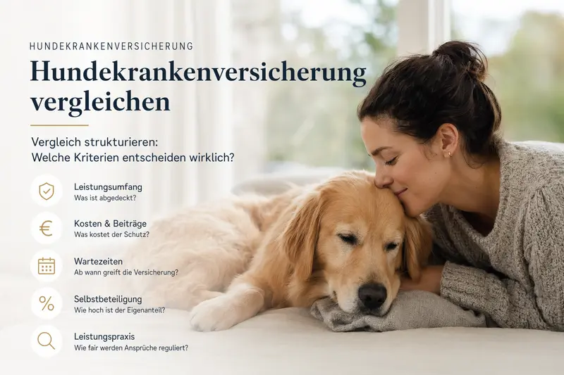 Hund beim Tierarzt – Symbolbild für Krankenversicherung und Kostenabsicherung