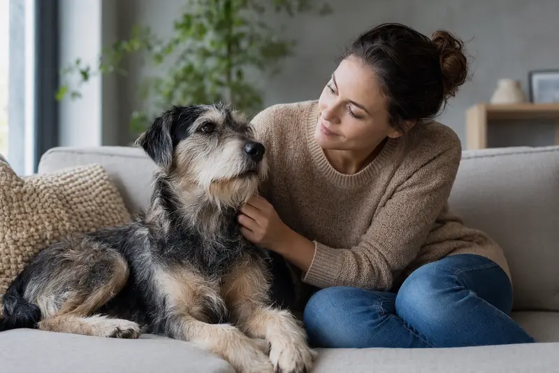 Hund blickt aufmerksam nach vorn – Symbol für Orientierung beim Versicherungsvergleich