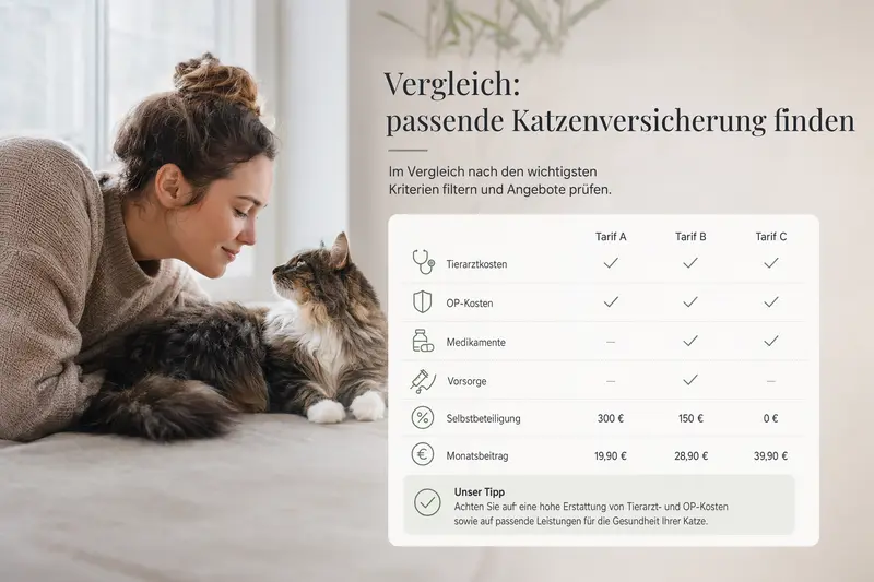 Katzenversicherung vergleichen