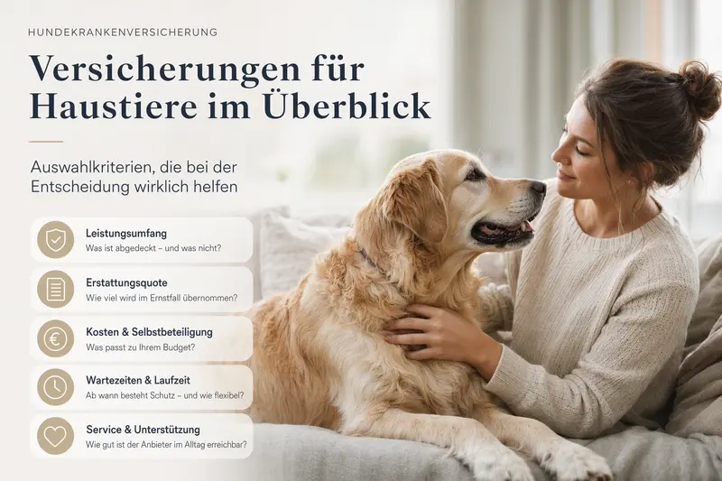 Hund beim Tierarzt – Symbolbild für Absicherung von Behandlungskosten