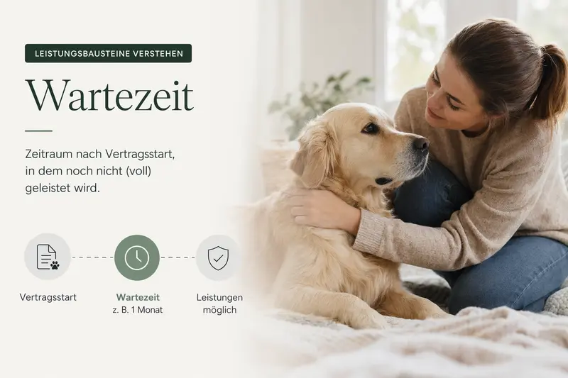 Symbolische Darstellung von Versicherungsbausteinen für Haustiere