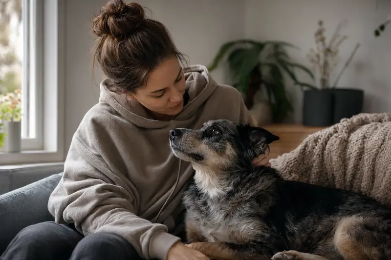 Hund beim Tierarzt – Symbolbild für Gesundheitsprüfung und Leistungsbeginn