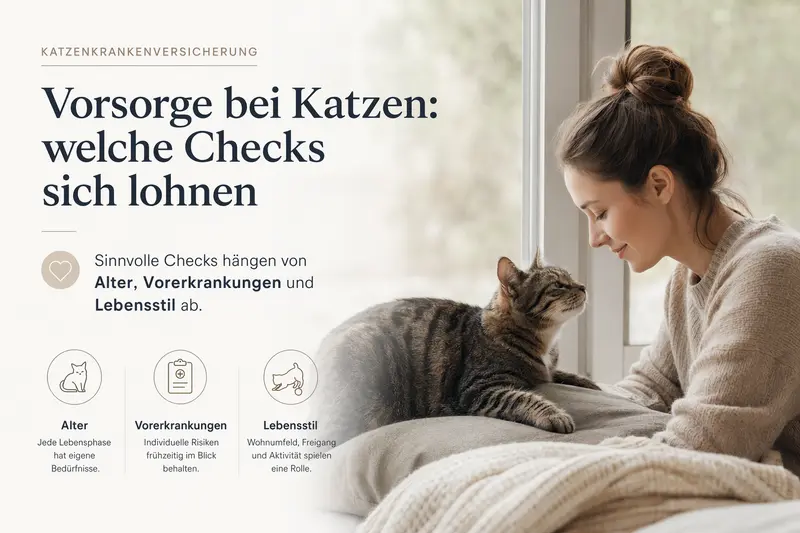 Katze beim Gesundheitscheck in ruhiger Umgebung