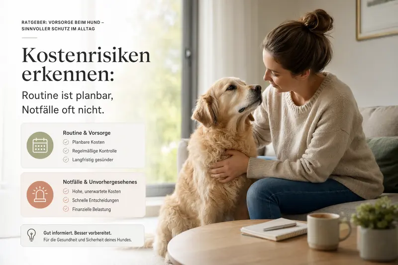 Hund beim Gesundheitscheck in ruhiger Umgebung