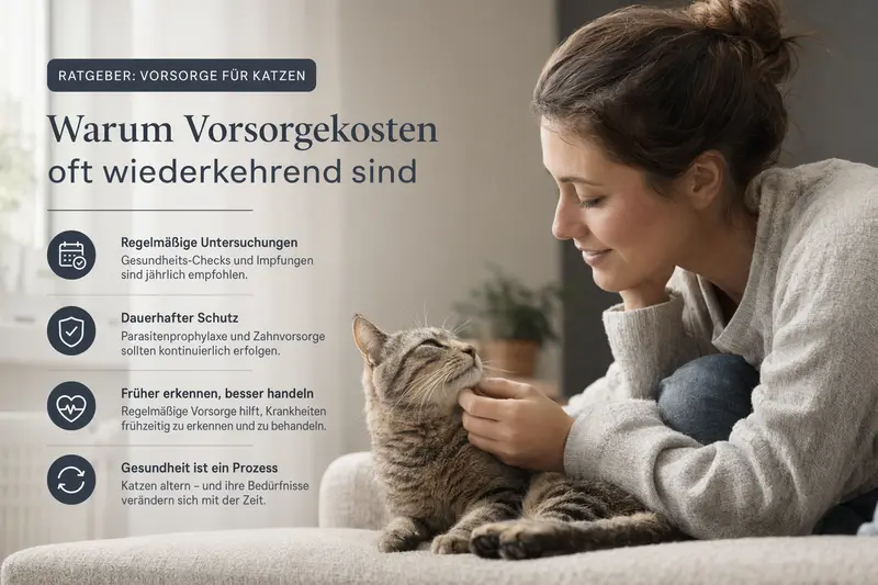 Katze beim Tierarzt zur Vorsorgeuntersuchung