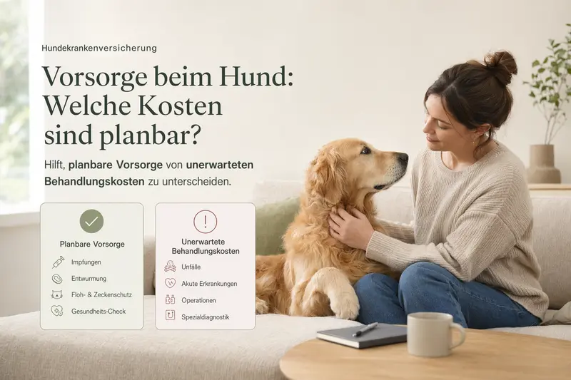 Hund beim Routine-Check in der Tierarztpraxis