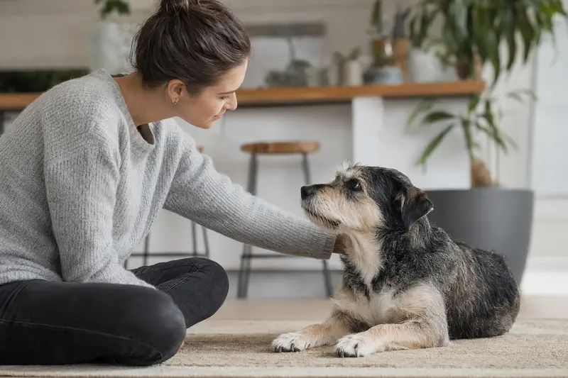 Hund beim Gesundheitscheck in einer Tierarztpraxis