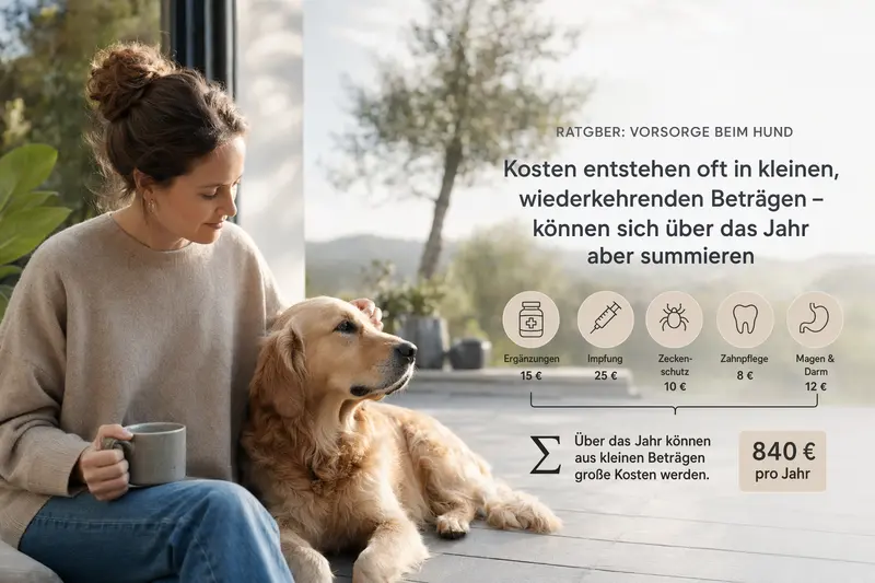 Hund beim Tierarzt zur Vorsorgeuntersuchung