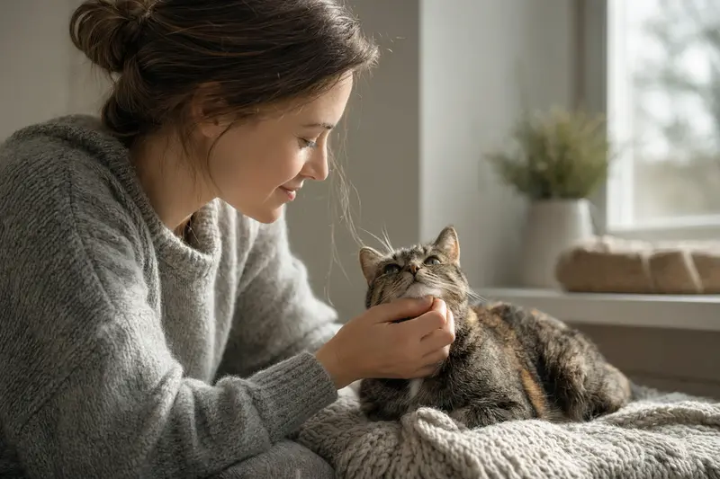 Katze beim Tierarzt in einer Vorsorge-Situation