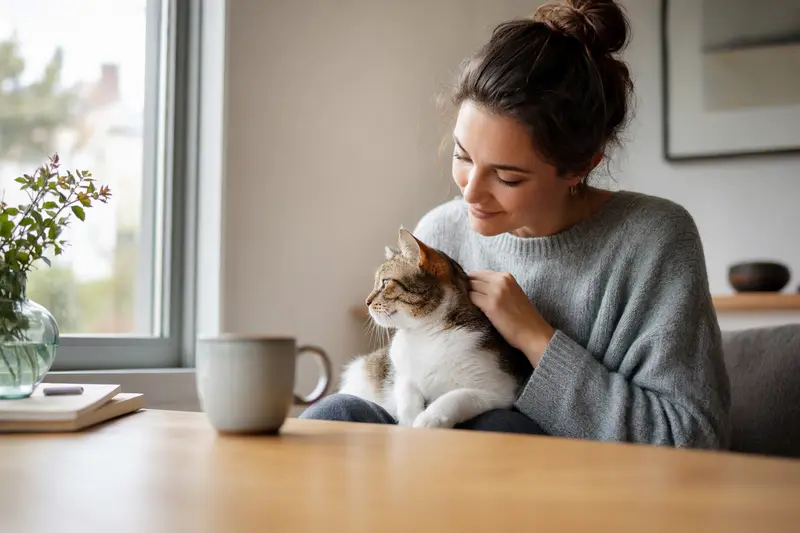 Katze beim Tierarzt im Rahmen einer Vorsorgeuntersuchung