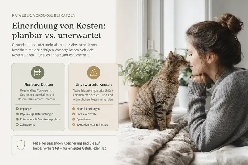 Katze beim Tierarzt in einer Vorsorge-Situation